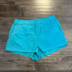 TNA Women's Teal Elastic-Waist Athletic Shorts
